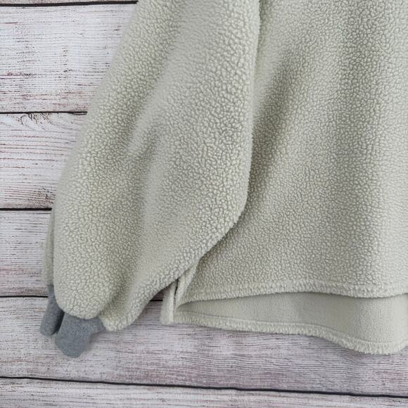 We the Free People Oversized Sherpa Turtleneck Sweater Womens Large Cream - Picture 5 of 14